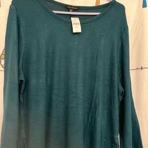 Tulip-hem Tunic-/Deep teal  size 18/20 - Lane Bryant brand